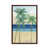 Toile avec cadre en bois brun classique