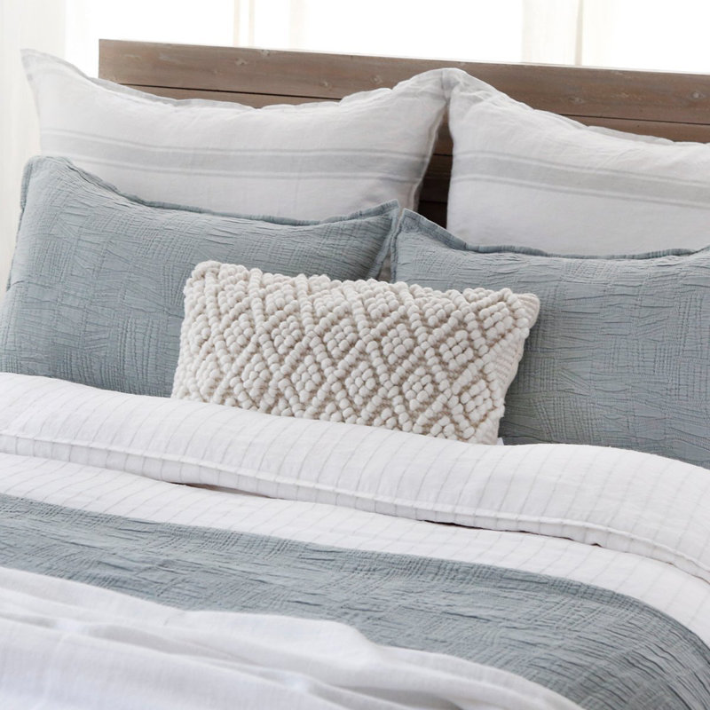 Housse et insert de coussin en coton tissé à la main