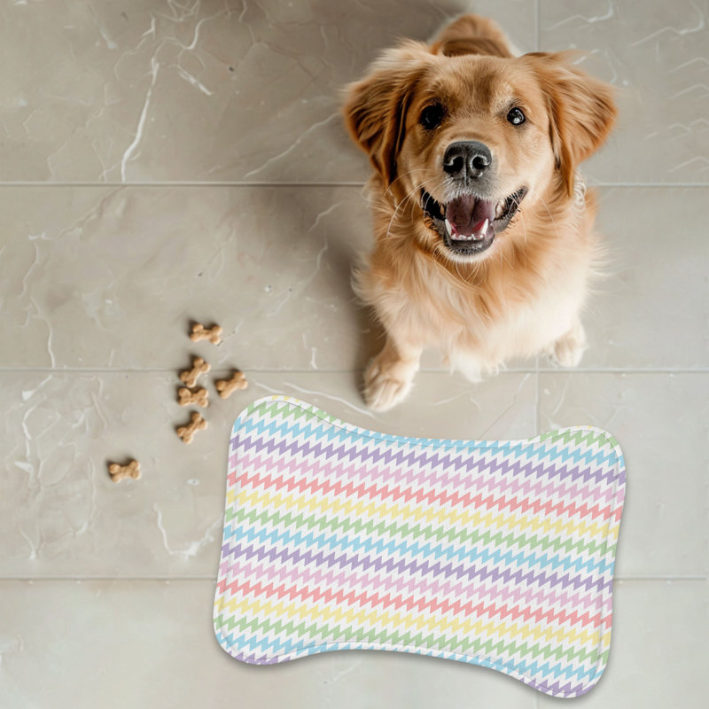 Light Radiance - 1 Piece Bone Shape Feeding Mat