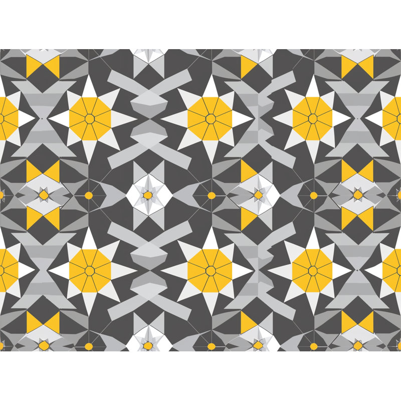 Ibison Geometric Shower Curtain, 73" H x 70" W
