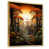 Toile avec cadre flottant or