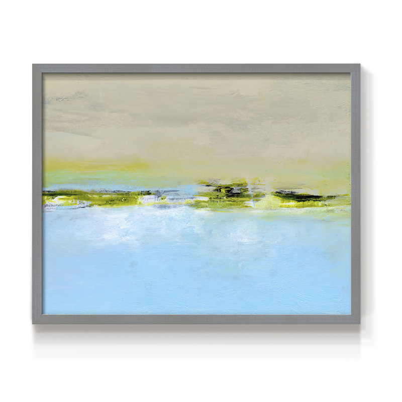 From the Terrace II -Framed Print - Restickable, 16" H x 20" W, Gray