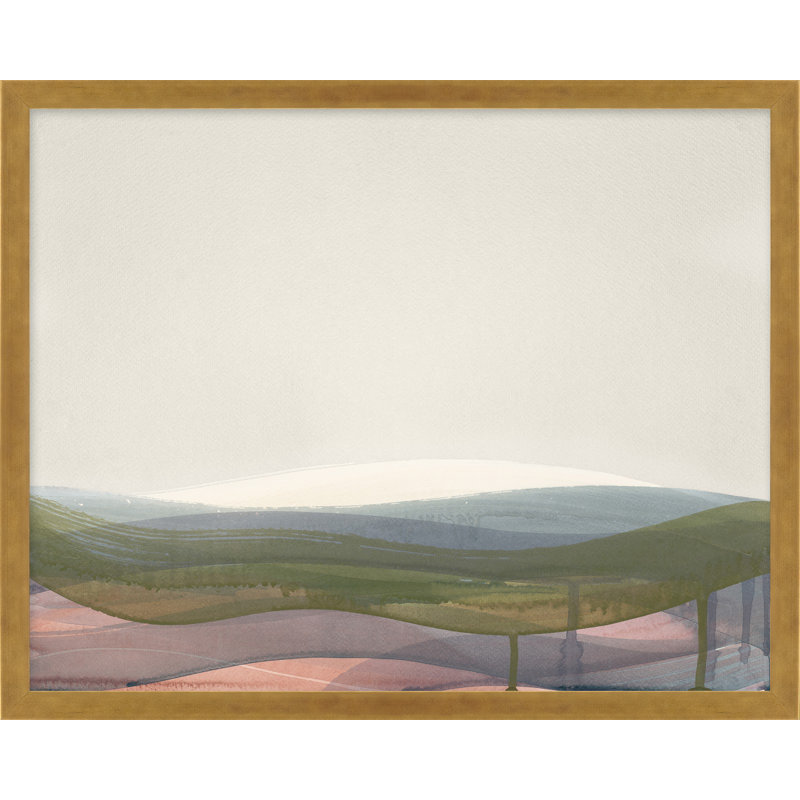Codi ?Preliminary no. 1? by Beth James - Framed Wall Art, Encadrement doré, L 20 po x H 16 po