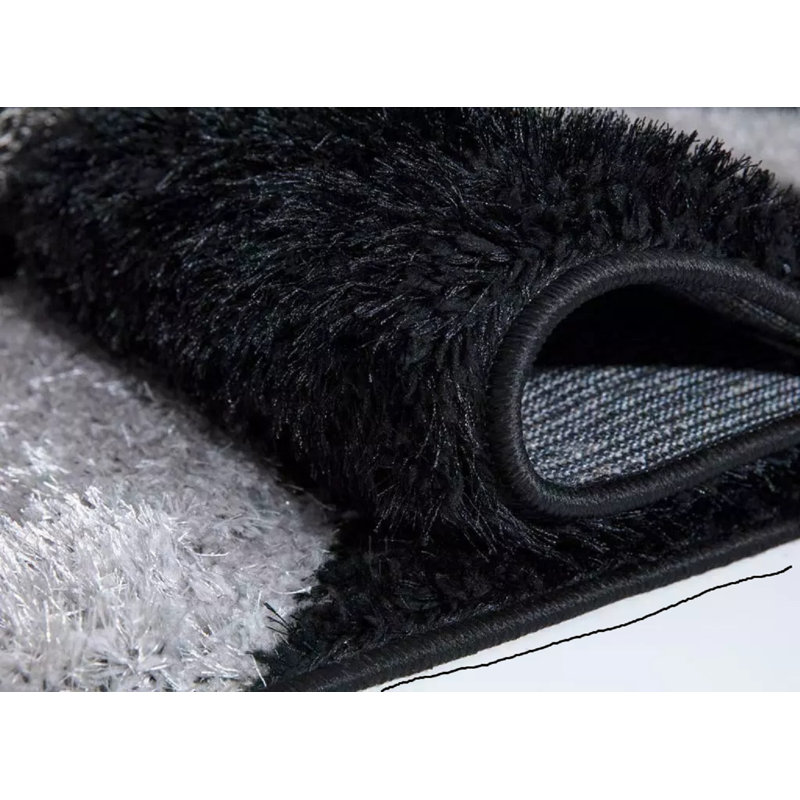 Solid Colour Shag Area Rug, Rectangle 160 x 230cm