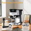 20 Bar Espresso Machine Coffee Maker - Automatic Milk Frother, Touchscreen, Instant Heating