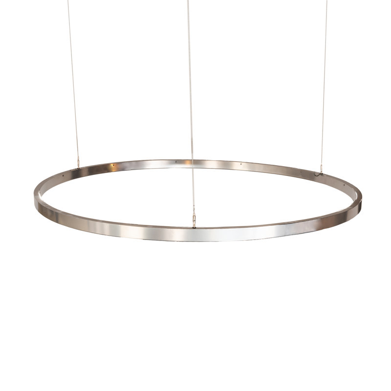 Chrome Glass LED Indoor/Outdoor Pendant Light