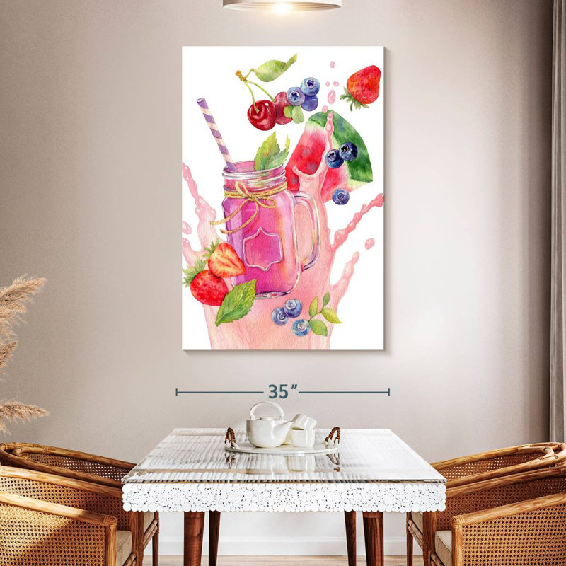Yarlin Smoothie Splash, 51" H x 34" W