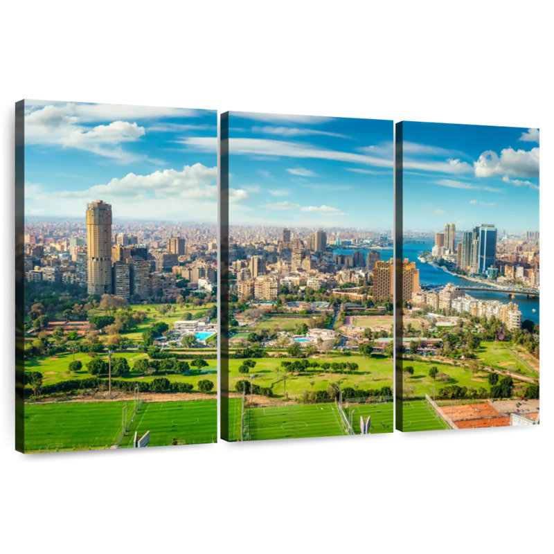Sireci Cairo Egypt Landscape, 36" H x 57" W