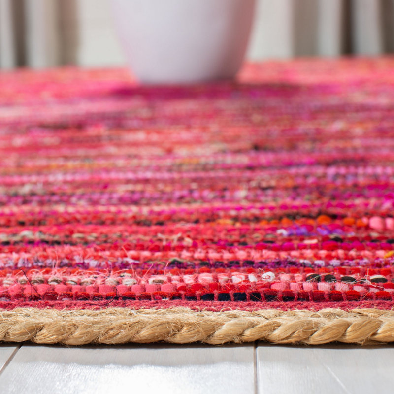 Naveen Hand Woven Cotton And Jute Abstract Rug, Rectangle 3' x 5'