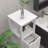 Modern Bathroom Tower Cabinet with Drawers & Open Shelf