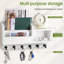 Wood Wall Organizer with Mail Storage