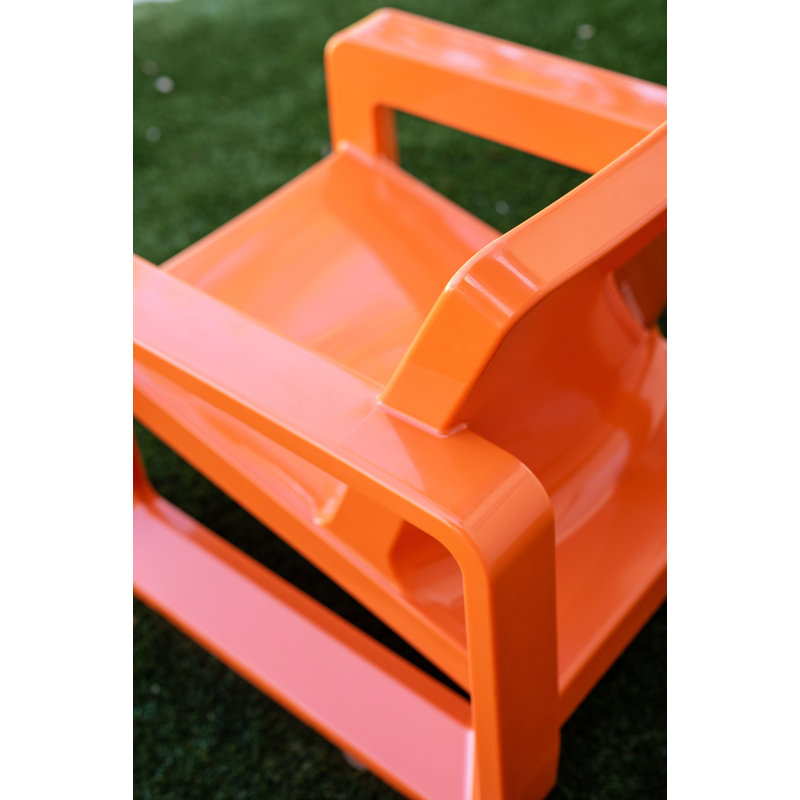 Deck Outdoor Lounge Chair, Vintage Orange