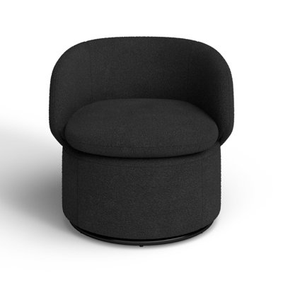 Janice Pine Swivel Barrel Chair