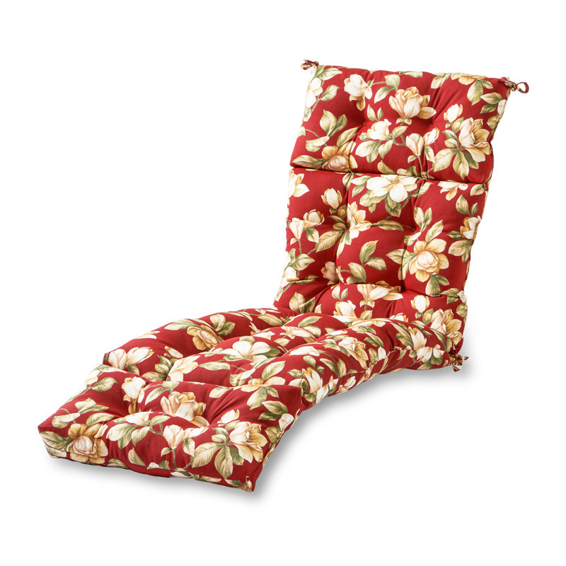 Coussin de chaise longue d'extérieur capitonné Shipton, Roma floral