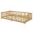 Twin Floor Bed For Kids, Solid Wood Montessori Bed Frame With Safety Guardrails, Montessori Floor Bed For Toddlers Without Door-1700708351