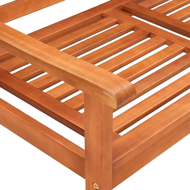 Banc de jardin en bois Goodenche, Anthracite foncé