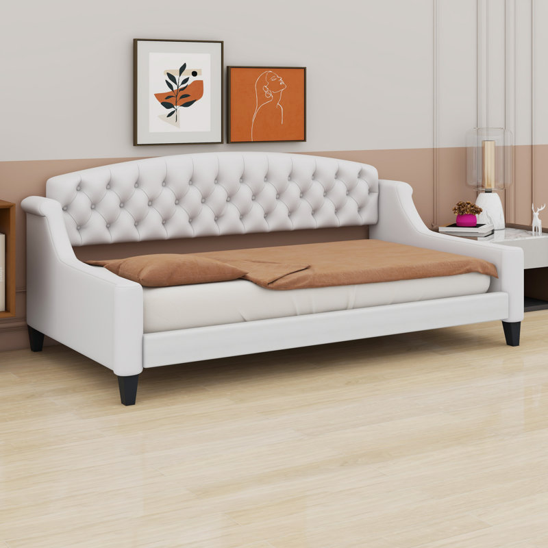 Lit de jour Modern Luxury, Beige, Lit simple