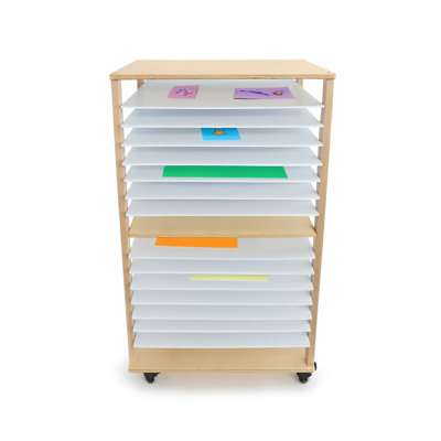 20 Compartment Manufactured Wood Shelving Unit