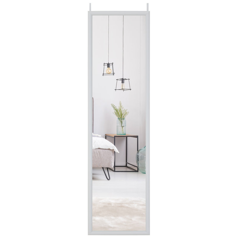 Overdoor Full Length Mirror, White