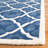 Carolene Hand Tufted Wool/Cotton/Latex Geometric Rug in Blue/Ivory-411302287