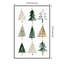 «Evergreen Trees I» par Isabelle Z - cadre flottant, impression sur toile