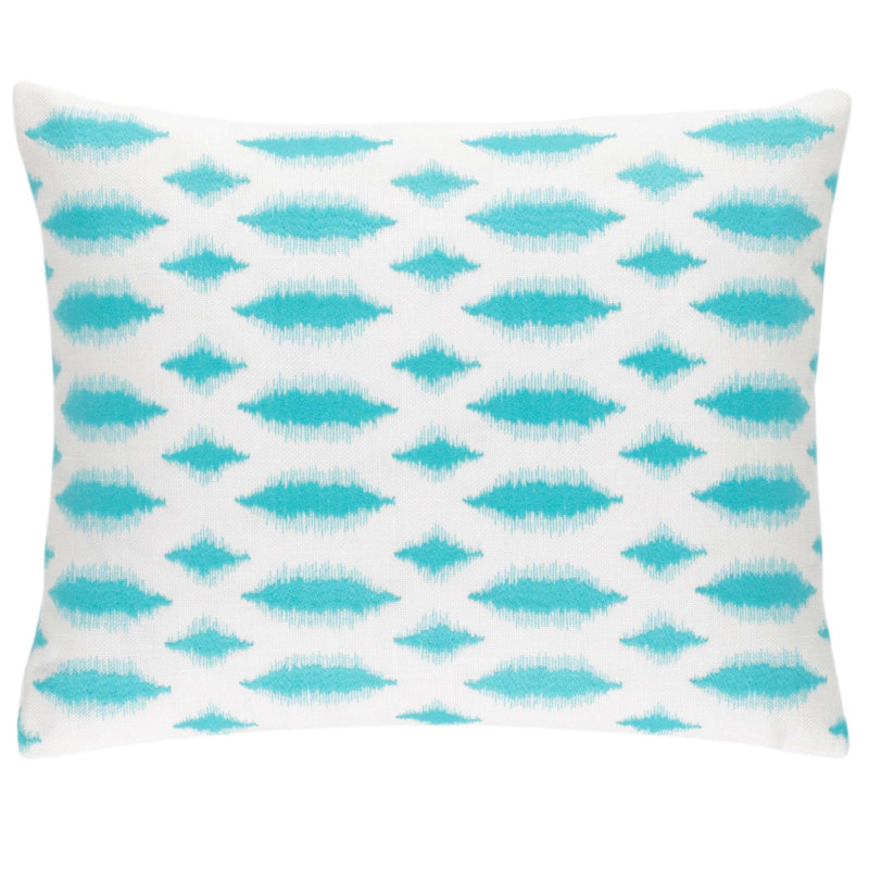 Housse de coussin rectangulaire lombaire Outta, Bleu sarcelle