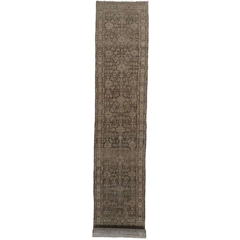 One-of-a-Kind 3'3 x 14'9 Hand Knotted Area Rug