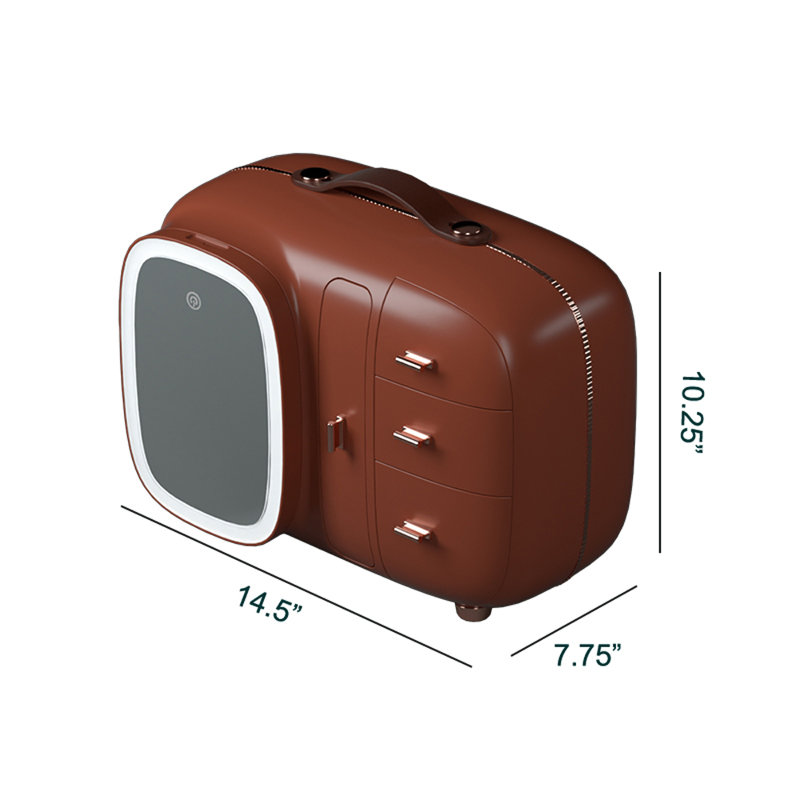 Ferdous Plastic Makeup Organizer, Dark Red