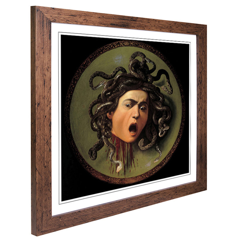 Caravaggio - Single Picture Frame Print, Walnut