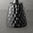 Cheryll Metal Side Table With Geometric Pattern Top And Hammered Base