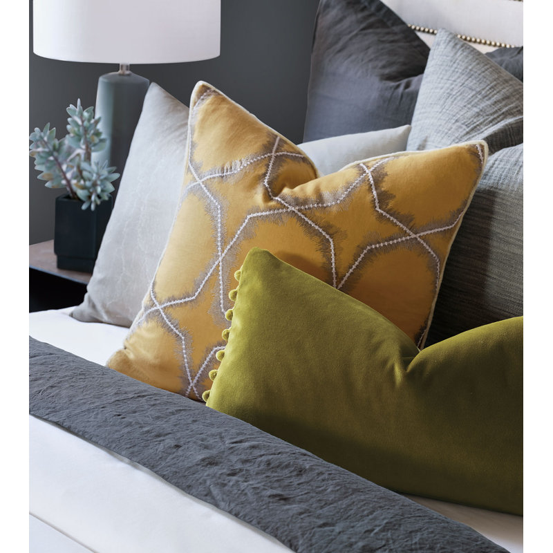 Nico Linen Square Pillow Cover & Insert, Polyester