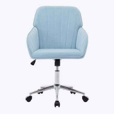 Adjustable Office Chair, Home Bedroom, Ergonomic Swivel Chair, Backrest Seat, Comfortable for Long Sitting by Farm on table