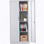 Armoire de rangement en métal 71 po, armoire verrouillable en acier à outils avec portes et 3 tablettes réglables, armoires hautes-161050649