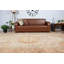 Antique Beige Turkish Wool Area Rug with Floral Design for Oversize Living Room Spaces