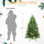 Arbre de Noël 5 pi, 756 pointes en PE +, conception à corps double, branches articulées pour une installation facile, support en métal robuste, superbes ornements suspendus arbre de 5 pi, PE mixte et aspect naturel, structure sans effort