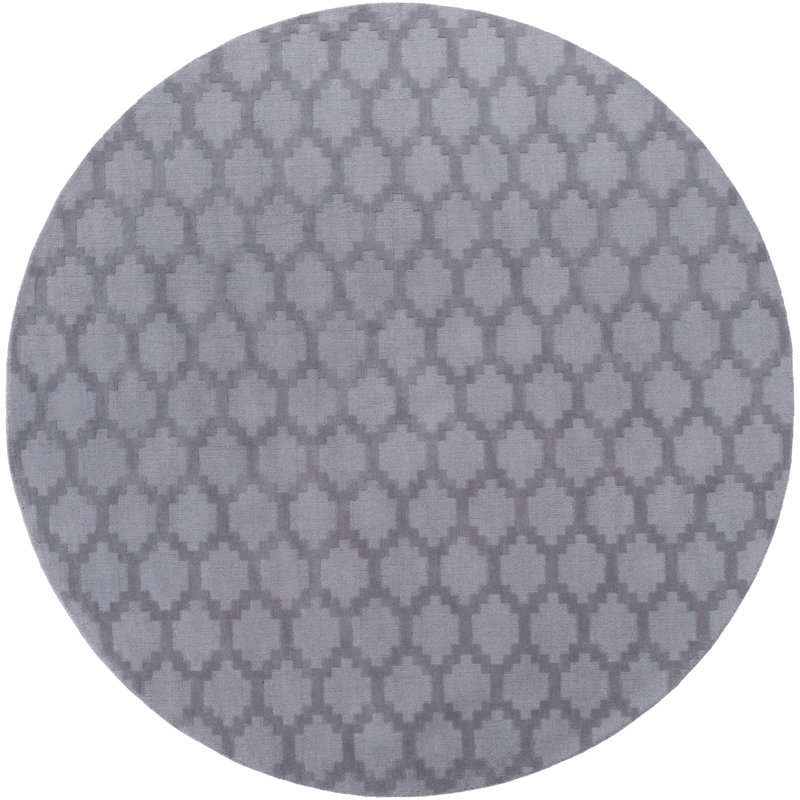 Bracey Wool Geometric Indoor Rug, Round 7'9"