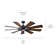 Kichler Gentry 65" 9 - Blade LED Windmill Ceiling Fan with Wall Control and Light Kit Included