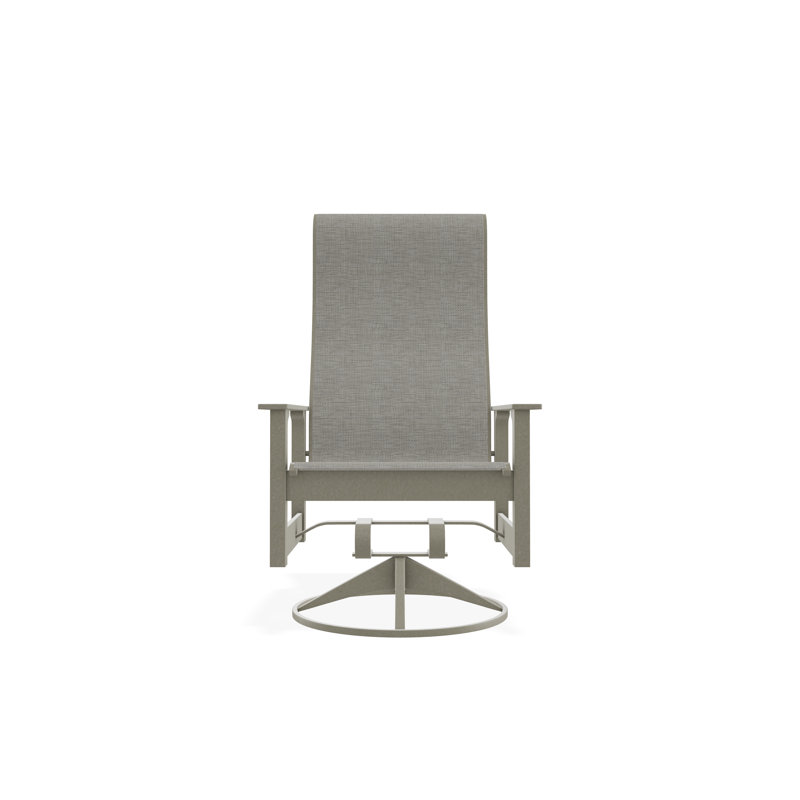 Leeward Polymer Outdoor Lounge Chair, Burke, Storm