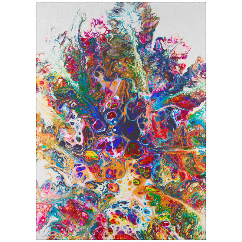 Chenille Abstract Rug, Rectangle 8' x 10'