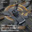 Drone télécommandé avec trois appareils photo réglables Débit optique Drone de positionnement Positionnement évitant les obstacles Quadricoptère RC pliable Jouet pour enfants et adultes