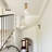 Glass Semi Flush Mount Ceiling Light