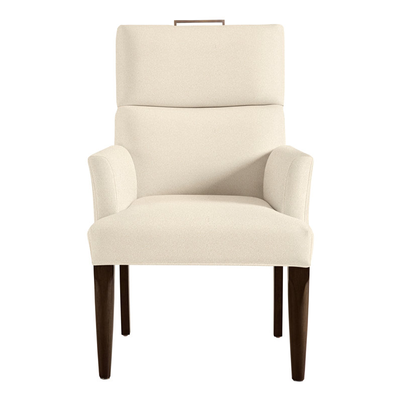 Thom Filicia Home Fabric Tight Back Arm Chair, Hampton, Kimoni Natural