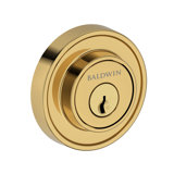 Recessed Round Deadbolt Single Cylinder Deadbolt in Matte Black