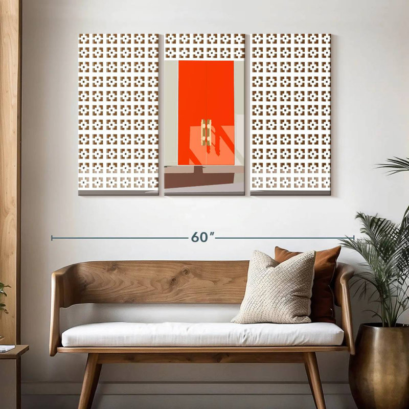 Porte d'entrée moderne Lilie, H 32 po x l 50 po