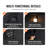 3 Doors Bed Tent Breathable Tent 70% Blackout with 0.37 in Fiber Poles-105231916