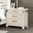Nightstand W/ Marble Top, Weathered Gray