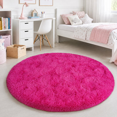 Tapis uni rouge moelleux moelleux pour salon chambre à coucher chambre d'enfant chambre d'enfant
