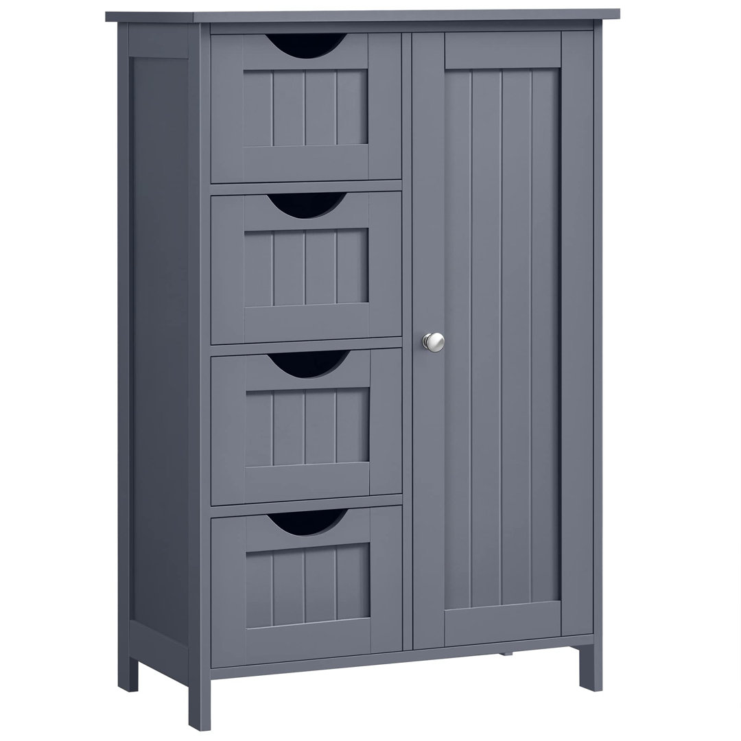 Foscot 55Cm W x 82Cm H x 30Cm D Free-Standing Bathroom Cabinet