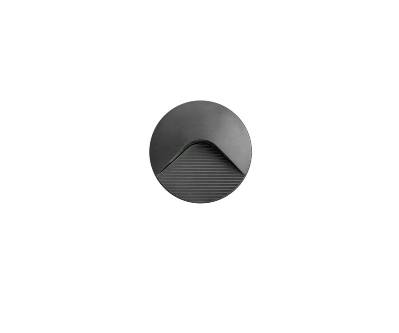 Oubre Integrated LED Outdoor Flush Mount, Dark grey