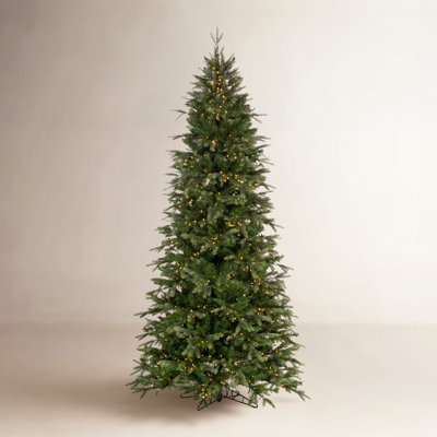 Slim Pre-Lit Fir Christmas Tree